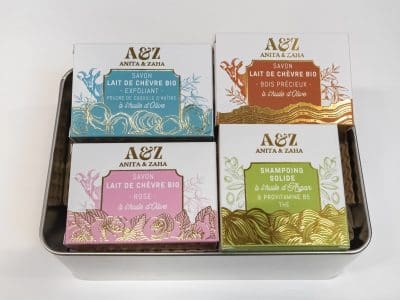 Coffret Sélection Jour J ANITA & ZAHA- produits Cosmétiques Fabriqués en France, sans huile de palme, sans graisse animale et zéro déchet
