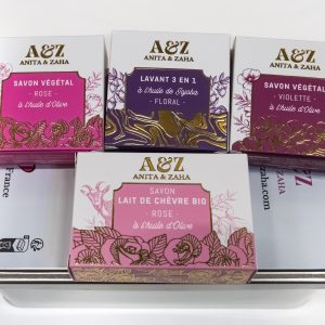 Coffret beauté florale naturelle, fabrication avec passion et qualité française ANITA & ZAHA