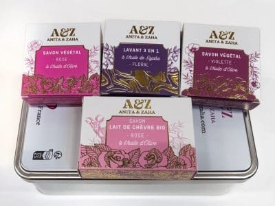 Coffret beauté florale naturelle, fabrication avec passion et qualité française ANITA & ZAHA