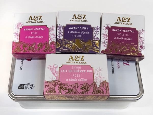 Coffret beauté florale naturelle, fabrication avec passion et qualité française ANITA & ZAHA