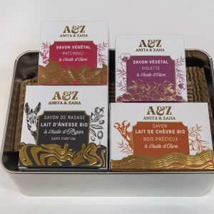 Coffret beauté post-rasage, création soignée et fabrication avec passion ANITA & ZAHA