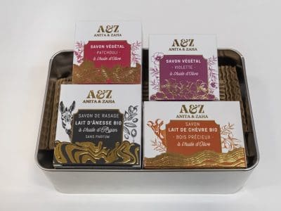 Coffret beauté post-rasage, création soignée et fabrication avec passion ANITA & ZAHA
