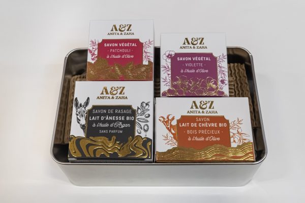 Coffret beauté post-rasage, création soignée et fabrication avec passion ANITA & ZAHA