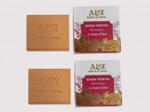 Duo de savons à base végétale, senteur patchouli – ANITA & ZAHA