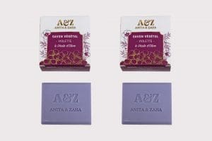 Format duo de savons solides violette, France – ANITA & ZAHA