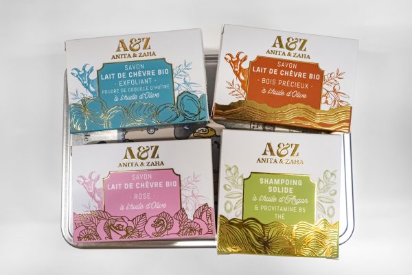Coffret Sélection Jour J ANITA & ZAHA-savons de luxe Made In France avec soin. Ingrédients naturels et zéro déchet