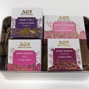 Coffret soin corps fleuri, conception dédiée et innovation ANITA & ZAHA