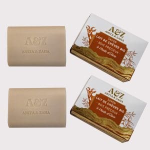 Savon solide au lait de chèvre bio, senteur bois précieux – ANITA & ZAHA