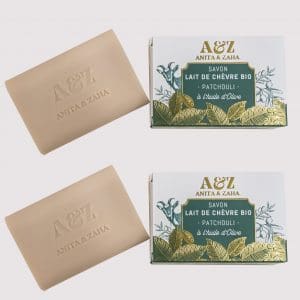 Savon au patchouli et lait de chèvre bio, duo – ANITA & ZAHA