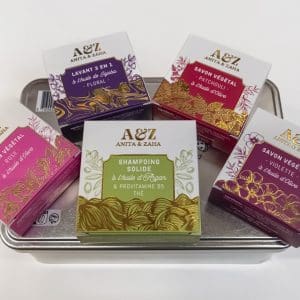 Ensemble soin végétal innovant, fabrication avec passion et luxe abordable ANITA & ZAHA