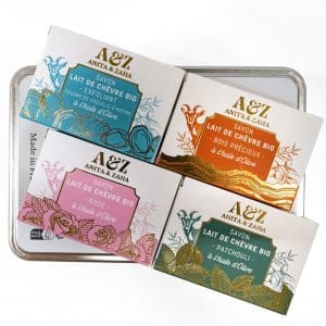 Ensemble innovant au lait de chèvre bio, conception dédiée pour tous types de peaux ANITA & ZAHA