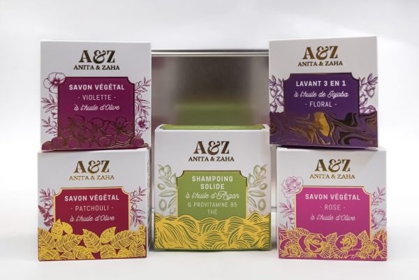 Coffret soins 100% végétaux, savons de luxe et savoir-faire français ANITA & ZAHA