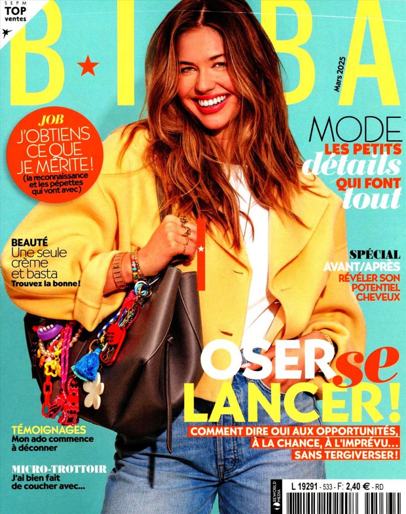 Couverture du numéro de BIBA Magazine avec l’article ANITA & ZAHA