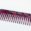 Peigne cheveux Roses dents larges -Made in France