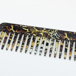 Peigne Démêlant en Acétate Léopard