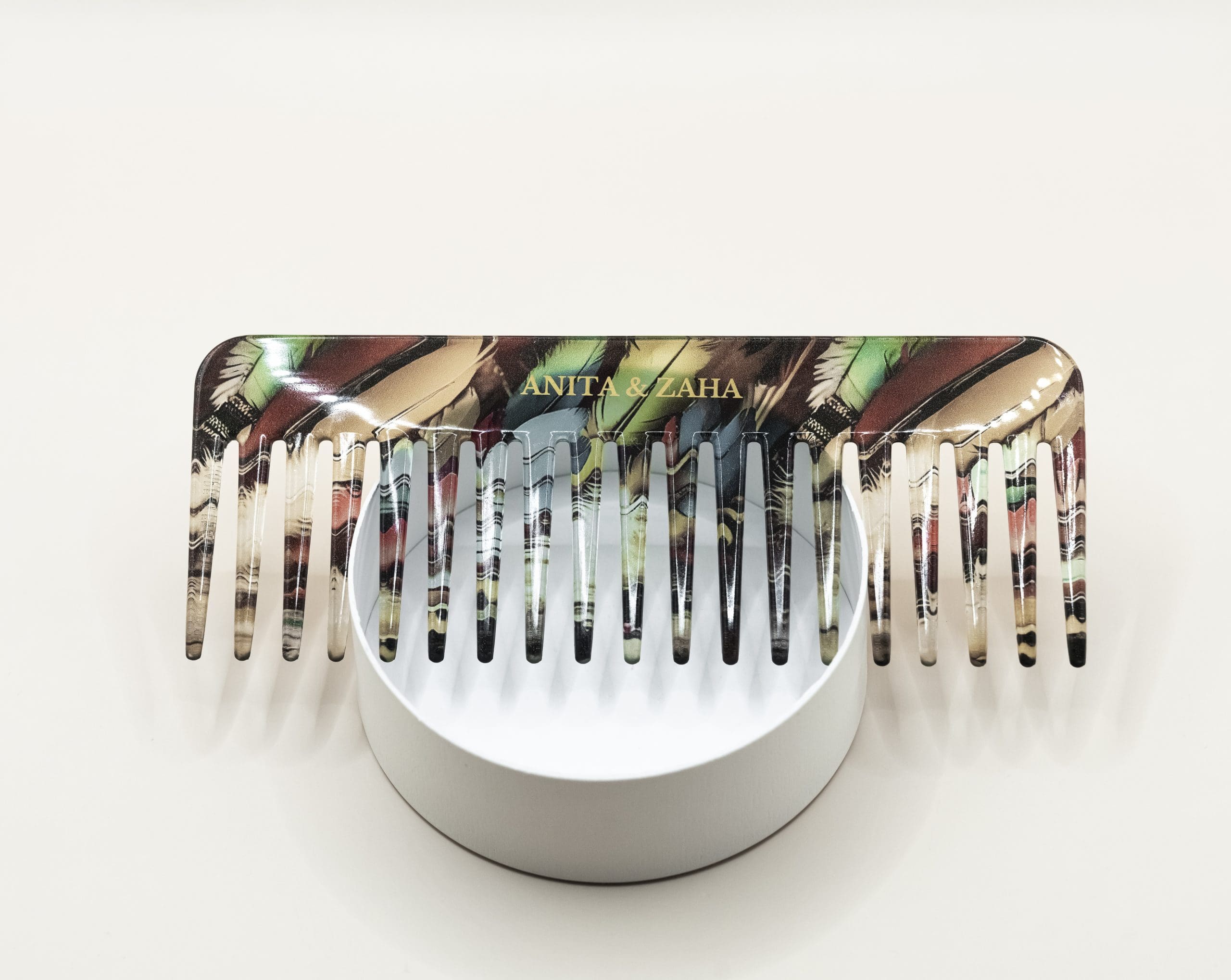 Peigne Démêlant en Acétate Plume – Image 2